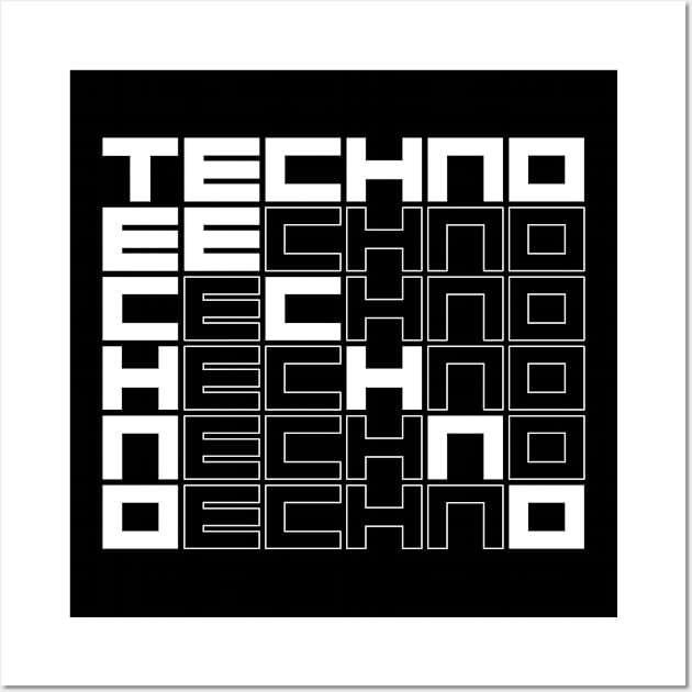 techno music Wall Art by lkn